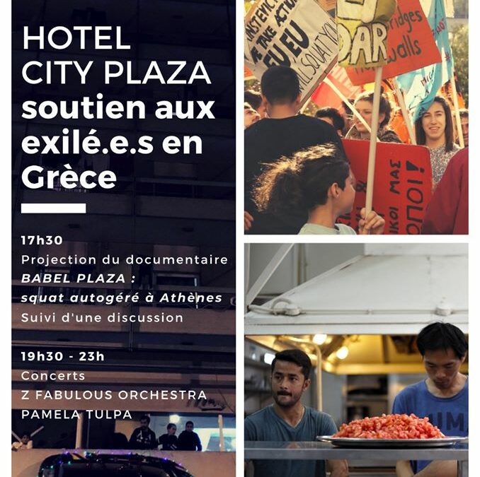 City Plaza: Soutien aux Exilé.es en Grèce